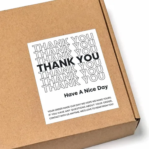 Koreanischer Ins-Stil Dankeschön Aufkleber Geschenkbox Siegel Etiketten Backen Kuchen Takeout Box Dekoratives Papier Aufkleber