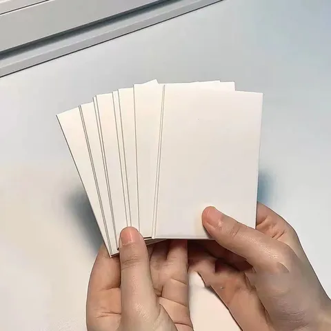 White Thickened Cardboard Backing Board Hard Cardboard Packing Sheets for Photocards Support Mailing Protection