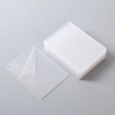High Transparent Plastic Card Protector Sleeve For Photocards Collectible Cards Clear Protective Holder
