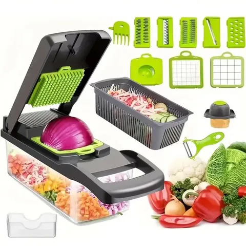Multifunctional Vegetable Cutter Kitchen Shredder Dicer Slicer Stainless Steel Blade Potato Peeler Food Chopper Tool