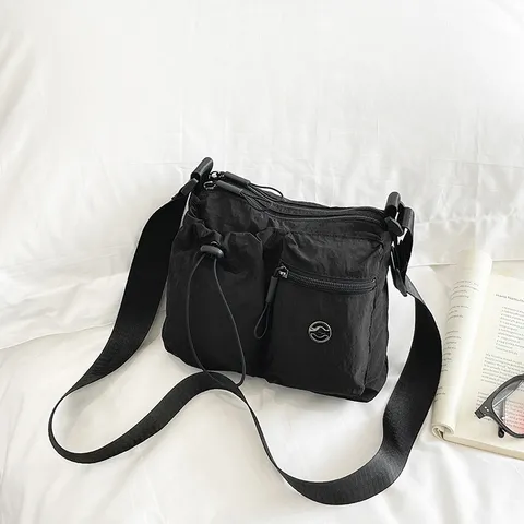 Damen Casual Nylon Tragetasche Mehrfachtasche Große Kapazität Umhängetasche Alltag Pendler Handtasche