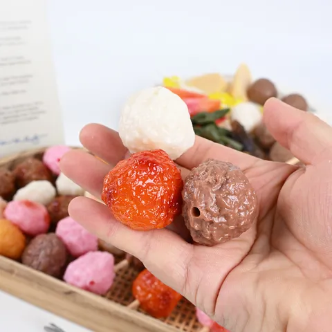 Artificial Beef Meatball Food Model Realistic PVC Plastic Lifelike Food Prop For Kitchen Decor Photography Window Display