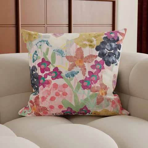 Decorative Floral Throw Pillow Cover Cushion Case Luxury Living Room Bedroom Sofa Pillow