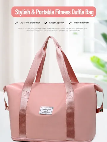 Große Kapazität Reise Reisetasche Wasserdichter Oxford-Stoff Erweiterbare Nass-Trocken-Trennung Reisegepäck Tasche Für Damen Herren