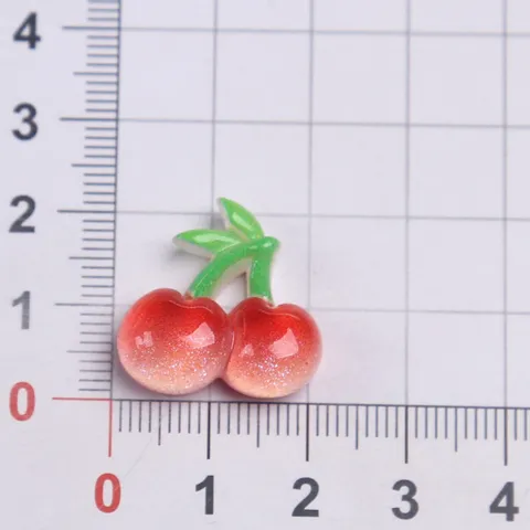 Resina Serie de Frutas DIY Accesorios de Joyería Zuecos Dijes Funda de Teléfono Colgantes de Parte Posterior Plana Suministros de Manualidades