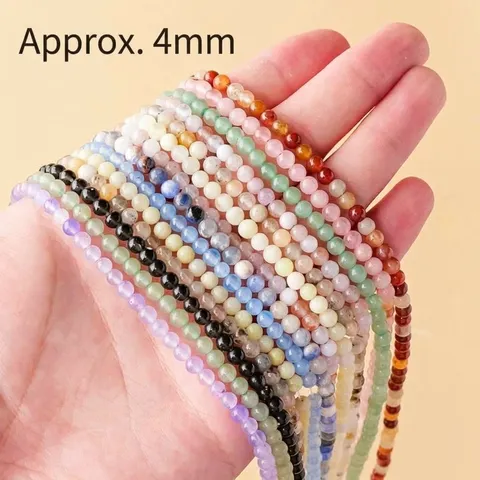 Perles en Vrac Rondes en Cristal Naturel Multicolore Semi Finies Pierres Gemmes Espaceurs pour Fabrication de Bracelets Colliers DIY Vente en Gros