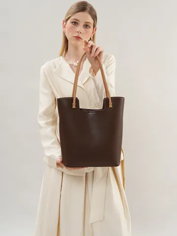 Sac Cabas en Cuir Véritable pour Femmes Grande Capacité Casual Mode Sac Bandoulière Tissé Rétro Sac à Main