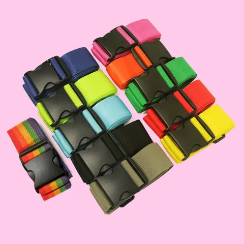 Sangle de Bagage de Voyage Sangle de Valise Réglable Sangle d'Emballage Robuste Sangle de Bagage Sécurisée Sangle en Nylon Avec Boucle à Dégagement Rapide
