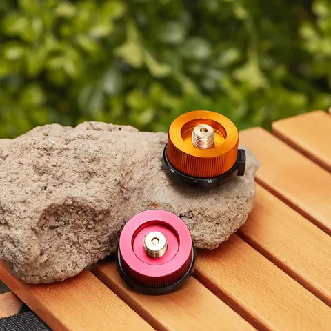 Camping al Aire Libre Portátil Adaptador de Estufa de Gas Cabezal de Quemador Aleación de Aluminio Accesorios de Conector de Estufa