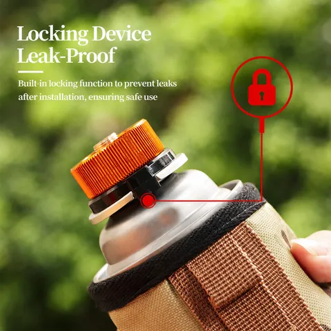 Camping al Aire Libre Portátil Adaptador de Estufa de Gas Cabezal de Quemador Aleación de Aluminio Accesorios de Conector de Estufa