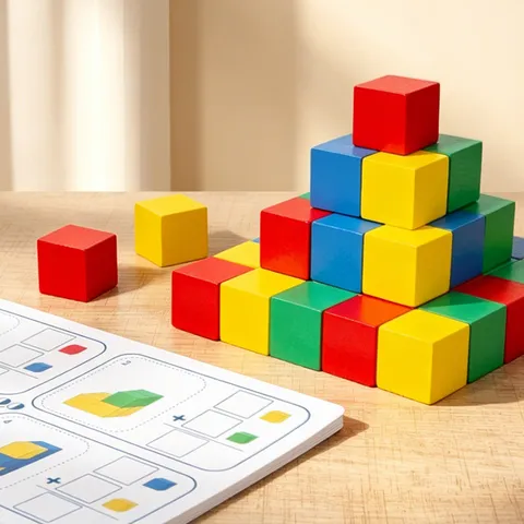 Kids Educational Wooden Building Blocks Math Thinking Enlightenment Learning Toys Number Sense Training Blocks