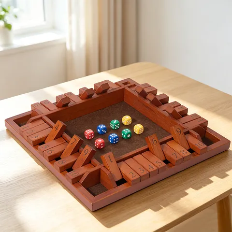 Groot Houten Shut The Box Dobbelspel Tafelblad Educatief Bordspel Voor Familie Feest Kinderen Interactief Speelgoed