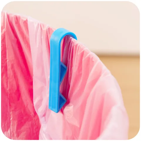 Plastic Trash Bag Clip Anti Slip Garbage Bag Holder Fixer Household Kitchen Storage Tool Gadget Accessory