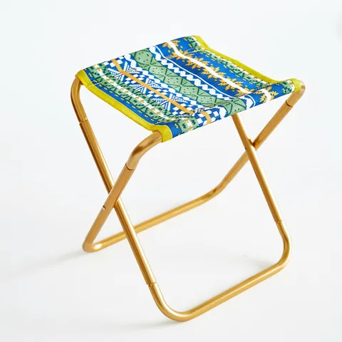 Portable Folding Stool Outdoor Camping Fishing Chair Lightweight Aluminum Alloy Compact Travel Seat For Hiking Picnic Beach