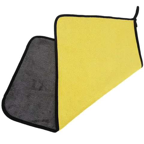Thickened Coral Fleece Car Wash Towel Double Sided Absorbent Cleaning Cloth Auto Detailing Cloth Household Wipe
