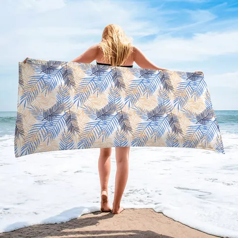 Mikrofaser Strandtuch Schnelltrocknend Saugfähig Badetuch Große Schwimmdecke Floral Tropisch Grafik Sommerurlaub Reisetuch Für Erwachsene