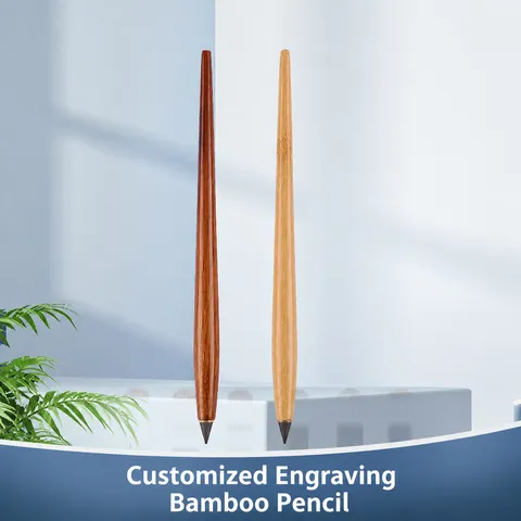Solid Wood Eternal Pencil Sharpen-Free Writing Sketching Wood Barrel Unlimited Writing Pencil Student Stationery Supply