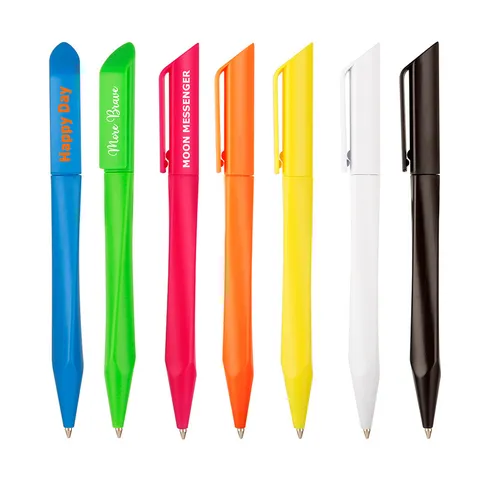 Creative Triangular Plastic Frosted Ballpoint Pen Office Writing Business Stationery Promotional Gift Pen