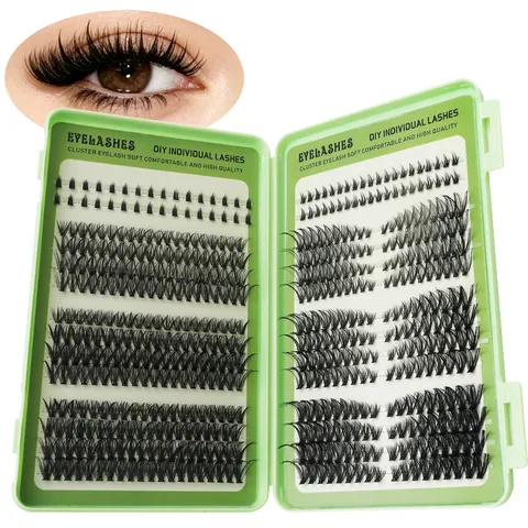 DIY Sectioned False Eyelashes Cluster Natural Soft Synthetic Fiber Individual Eyelash Extensions Makeup Beauty Tool