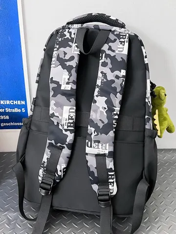 Sac à Dos Camouflage de Grande Capacité Hommes Imperméable pour Ordinateur Portable Cartable de Mode Sac de Voyage Sac à Dos de Sport pour Étudiants