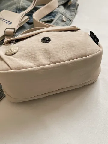 Γυναικείο Αδιάβροχο Nylon Crossbody Τσάντα Μονόχρωμη Casual Τσάντα Ώμου Μικρή Τσάντα Χεριού Πολλαπλές Τσepες Ταξιδιού Καθημερινή