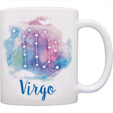 White Ceramic Coffee Mug Office Tea Cup With Cute Cartoon Print Microwave Safe Ceramic Mug For Daily Drink Gift