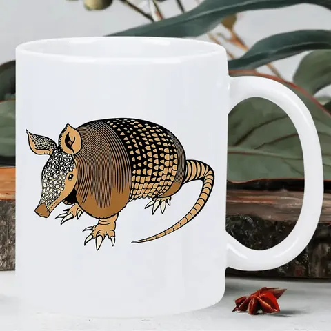 Weißer Keramik Kaffeetasse Süß Tier Blumen Druck Büro Tee Tasse Mikrowelle Spülmaschinenfest Geschirr Geschenk