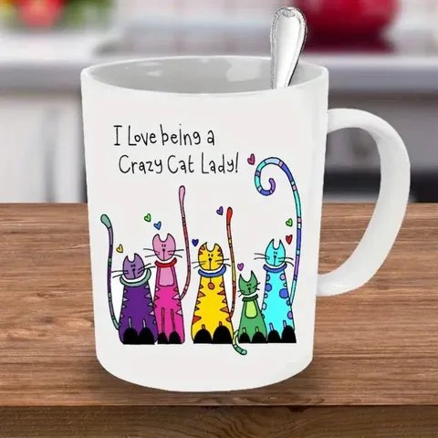 Weißer Keramik Kaffeetasse Süß Tier Blumen Druck Büro Tee Tasse Mikrowelle Spülmaschinenfest Geschirr Geschenk