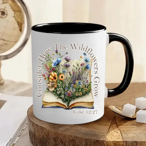 Ceramic Coffee Mug Inspirational Quote Printed Office Tea Cup Microwave Safe Minimalist Water Mug For Home Daily Use