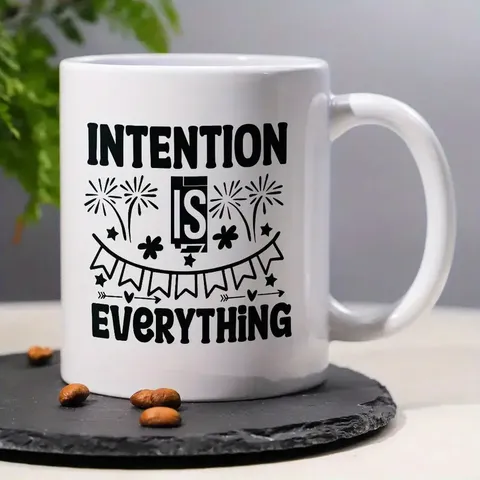 Keramische Koffiemok Met Grappige Geprinte Patronen Modern Minimalistisch Kantoor Drinkgerei Keramische Waterbeker Voor Dagelijks Gebruik