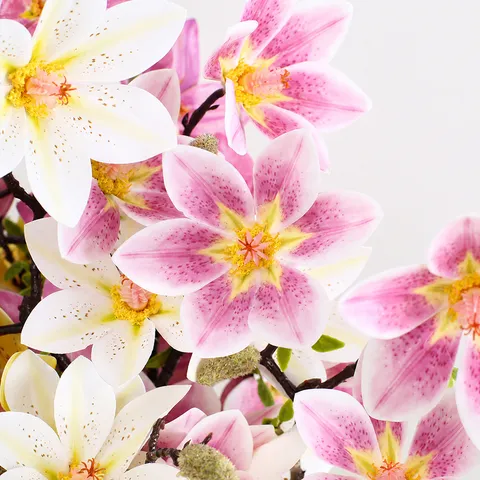 Artificial Magnolia Silk Flower Branch For Home Living Room Hotel Wedding Party Floral Decor