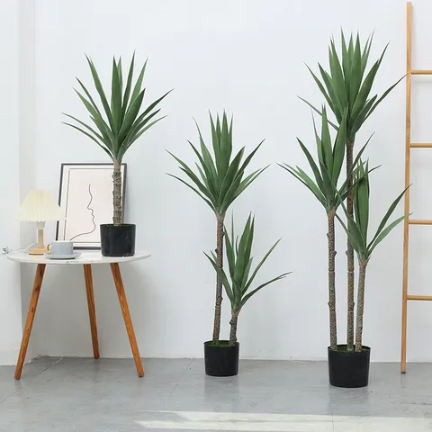 Artificial Sword Plant Bonsai Fake Tree Greenery Potted Plant Home Decor Living Room Office Ornament Indoor Decoration