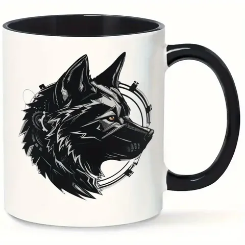 Ceramic Coffee Mug Cute Animal Cartoon Graphic Print Office Tea Cup Microwave Safe Drinkware Gift