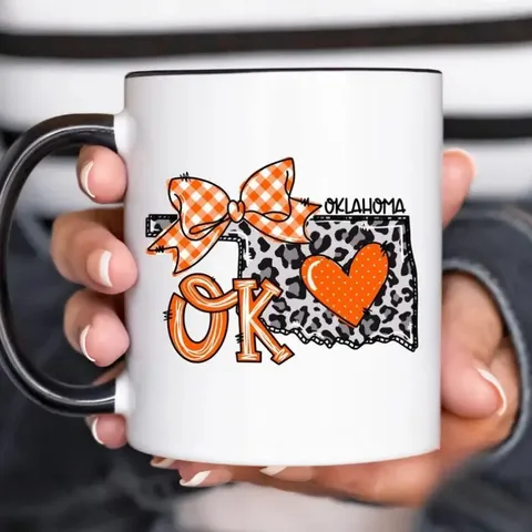 Keramische Koffiekop Kantoor Drinkgerei Met Handvat Geprint Patroon Schattig Ontwerp Mode Theekop Cadeau Voor Thuis Dagelijks Gebruik