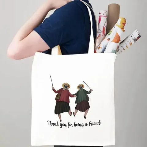 Lässige Segeltuch Tote Tasche Damen Mode Schulter Handtasche Große Kapazität Einkaufstasche