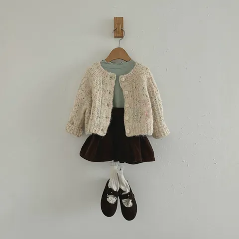 Baby Toddler Autumn Winter Colorful Dot Fleece Knit Sweater Cardigan Infant Children Warm Outerwear Jacket Boys Girls Top