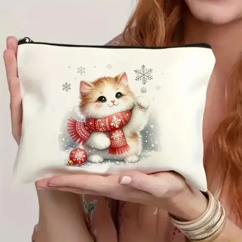 Форετή Τσάντα Καλλυντικών από Каvvaβά Cute Cartoon Animal Print Makeup Pouch Travel Toiletry Organizer Zipper Storage Bag