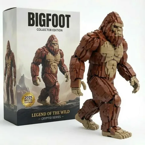 Bigfoot Building Blocks Toy Gorilla Monster Model DIY Assembled Plastic Bricks Creative Collectible Toy Figure For Teens