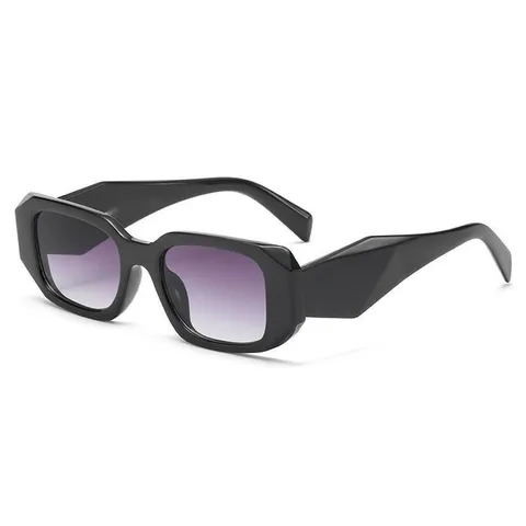 Trendy PC Thick Small Square Sunglasses UV400 Full Rim Geometric Eyewear For Men Women Outdoor Fashion Party Streetwear