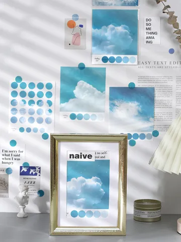 Kreatives Niedliches Aufkleber-Set INS-Stil Sternenhimmel Wolken Dekorative Material Aufkleber Für Tagebuch