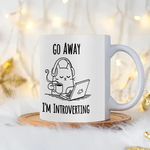 Tasse à Café en Céramique Blanche Avec Impression De Dessin Animé Drôle Graphique Mignon Tasse à Thé