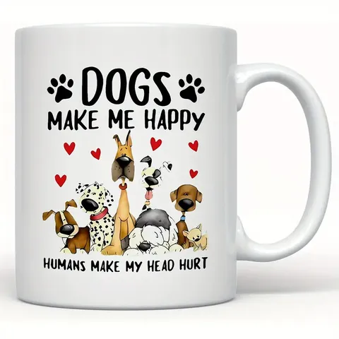 Taza De Café De Cerámica Blanca Lindo Gráfico De Dibujos Animados Cita Divertida Taza Regalo Minimalista Para Oficina Mujeres Hombres