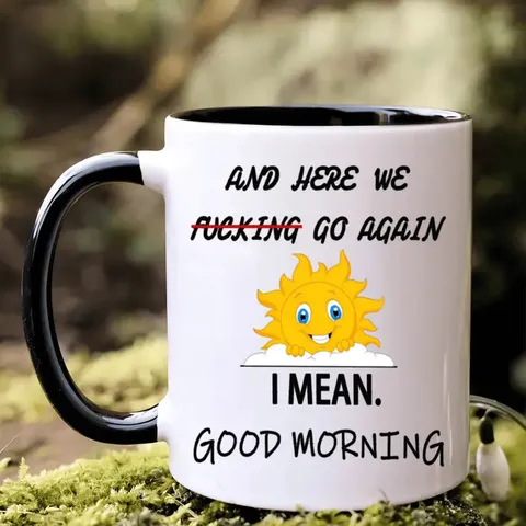 Keramik Kaffeetasse Lustiges Zitat Bedruckt Büro Becher Schwarz Weiß Zweifarbig Tasse Tägliches Trinken Geschirr Geschenk