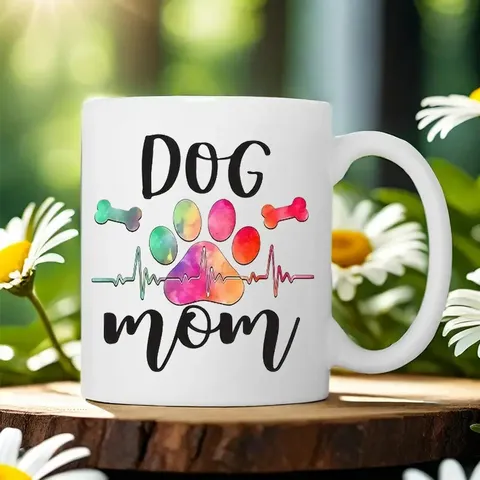 Taza de Café de Cerámica Blanca con Frases Divertidas e Impresiones Bonitas de Dibujos Animados de Animales para Oficina y Hogar Regalo