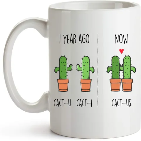 Taza De Café De Cerámica Con Frases Gráficas De Plantas Divertidas Taza De Té Blanca Vajilla Creativa Para Oficina Y Hogar