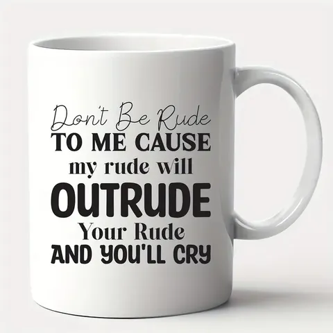 Weißer Keramik Kaffebecher Lustiger Spruch Druck Büro Teetasse Modern Minimalistischer Stil Tägliches Trinkgeschirr Keramik Becher