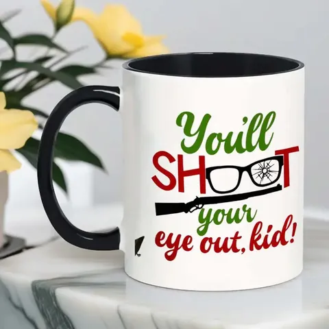 Keramik Kaffeetasse Mit Lustigem Slogan Zitat Druck Schwarz Weiß Zwei-Ton Design Für Büro Und Zuhause Trinkgeschirr