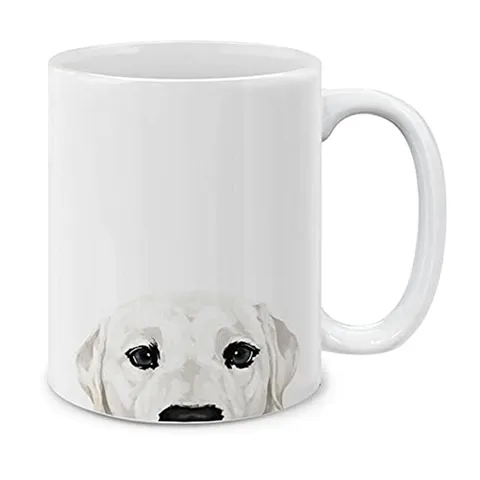 Moderne Mug à Céramique Mignon Motif Illustration de Chien Bureau Maison Récipient à Boire Tasse Cadeau
