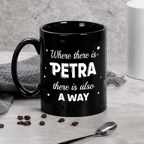 Ceramic Coffee Mug Office And Home Drinking Cup Custom Text Printed Mug Ceramic Mug With Comfortable Handle For Coffee Milk Tea