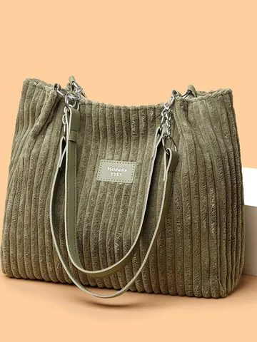 Mode Peluche Grande Capacité Cabas Femmes Sac à Bandoulière Décontracté Cabas Commuter